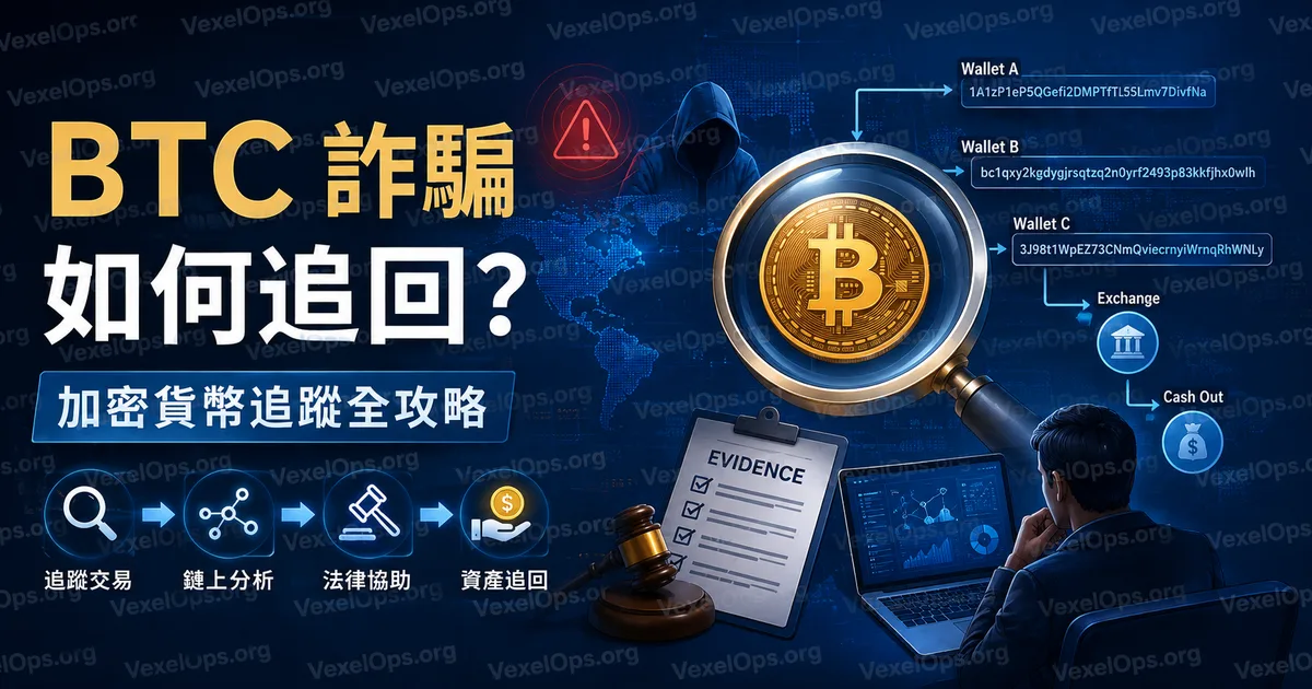 查看區塊鏈交易追蹤資料，尋找資金流向線索的真實場景