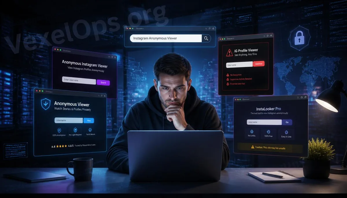 Instagram Anonymous Viewerを検索しているユーザーが複数の匿名閲覧サイトを比較中。