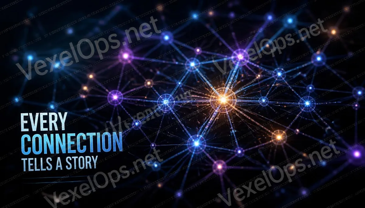 Maltego OSINT 關係圖譜視覺化的抽象 3D 概念封面圖。