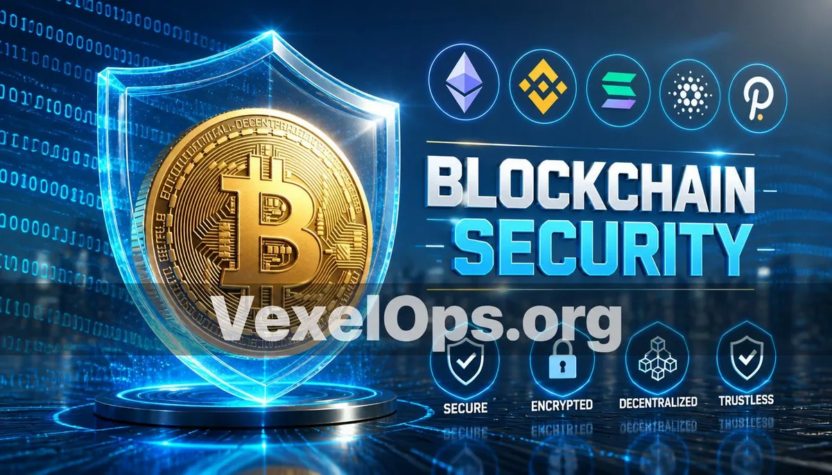 3D rendering showing protected cryptocurrencies, symbolizing the digital asset security protection and positive defense power provided by VexelOps.