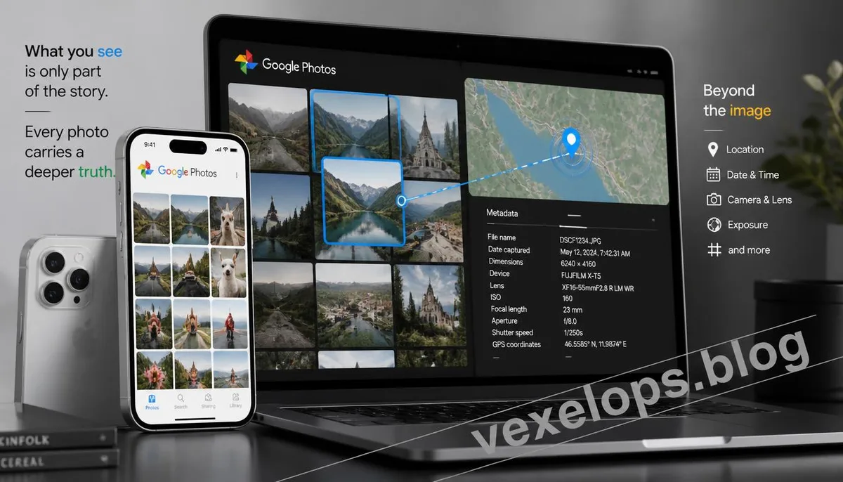 iPhone 與 Google Photos 中的照片位置資訊與 GPS 隱私設定概念
