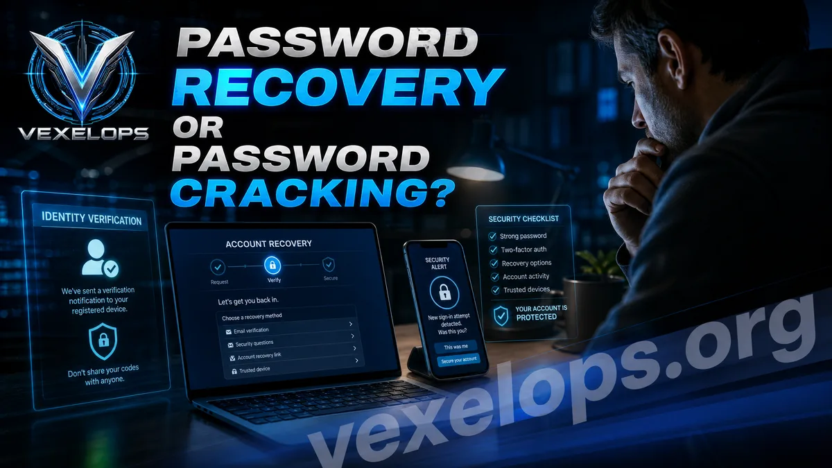 Recovering forgotten account passwords safely through official methods.