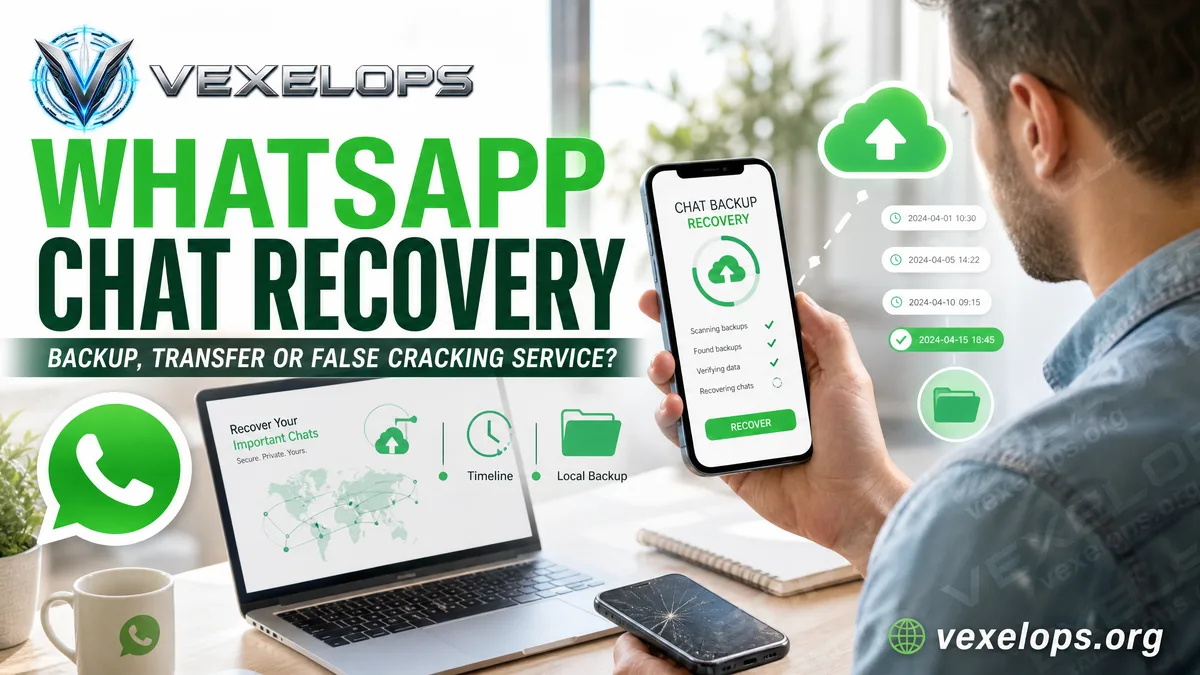 Verifying backups and recovery options after losing WhatsApp chat history.