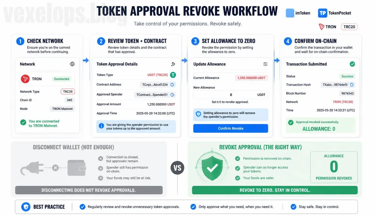 The Safe Process from Authorization Check to Revoke for Token Approval