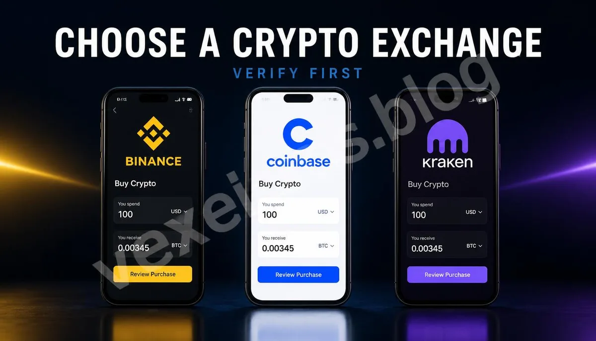 Comparison of Binance, Coinbase, and Kraken cryptocurrency exchanges