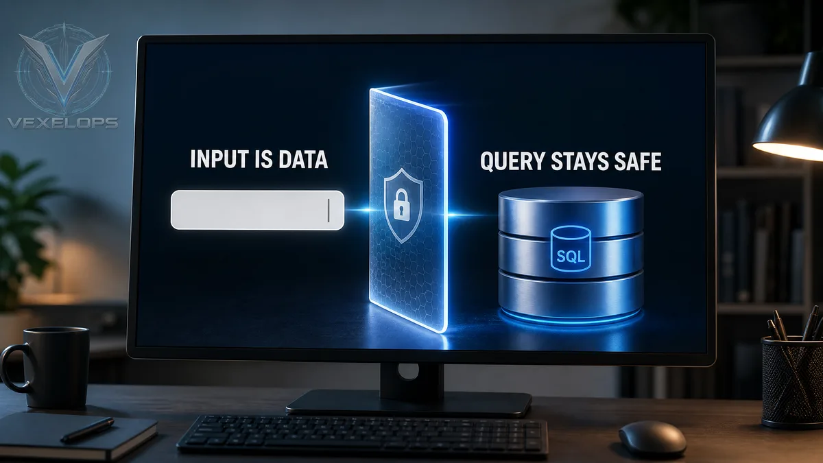Parameterized queries prevent input from affecting database structure