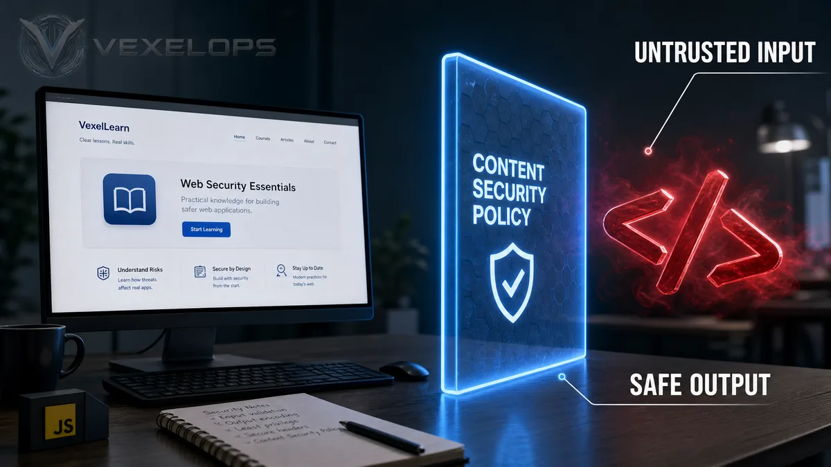 Browser blocking untrusted scripts using security policies