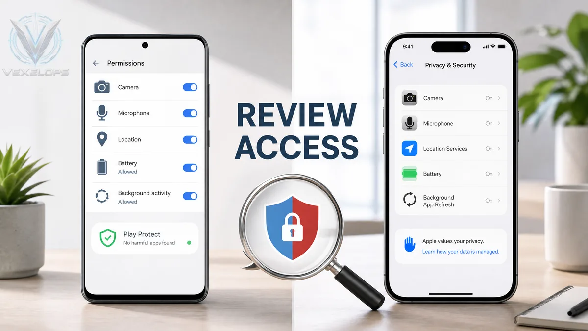 Check App Permissions and Background Activity on Android and iPhone